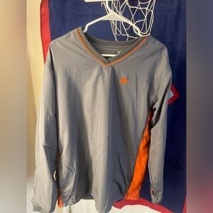 Oversized crewneck orange and gray